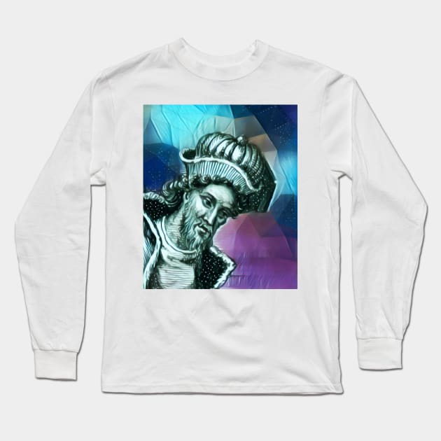 Dionysius of Halicarnassus Portrait | Dionysius of Halicarnassus Artwork 6 Long Sleeve T-Shirt by JustLit